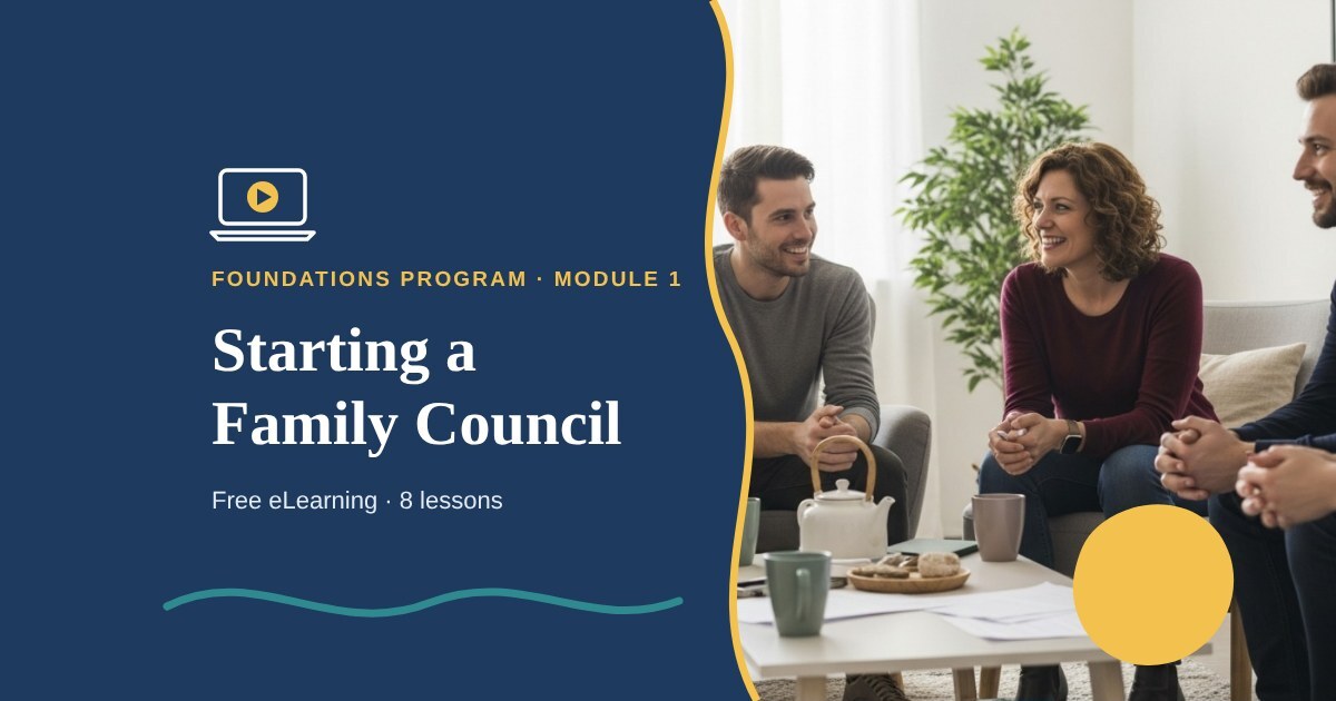 Starting a Family Council: FCO eLearning course