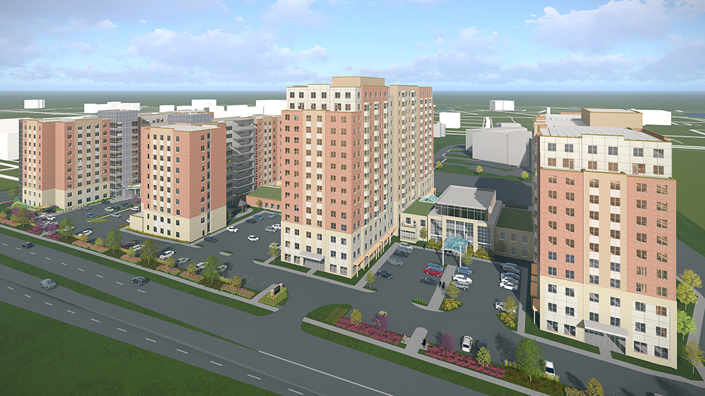 CORNERSTONE ARCHITECTURE — Unused government land in north Oakville, Ont. is set to become two new Schlegel Villages long-term care homes. It will include 554 new and 86 upgraded spaces to create two 320-bed homes.