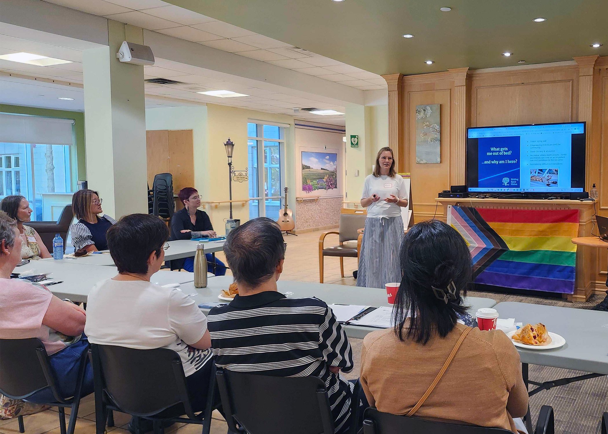 Photo: Oakville, ON — Guest speaker, Frauke (Anne) Stewart explores grief and loss