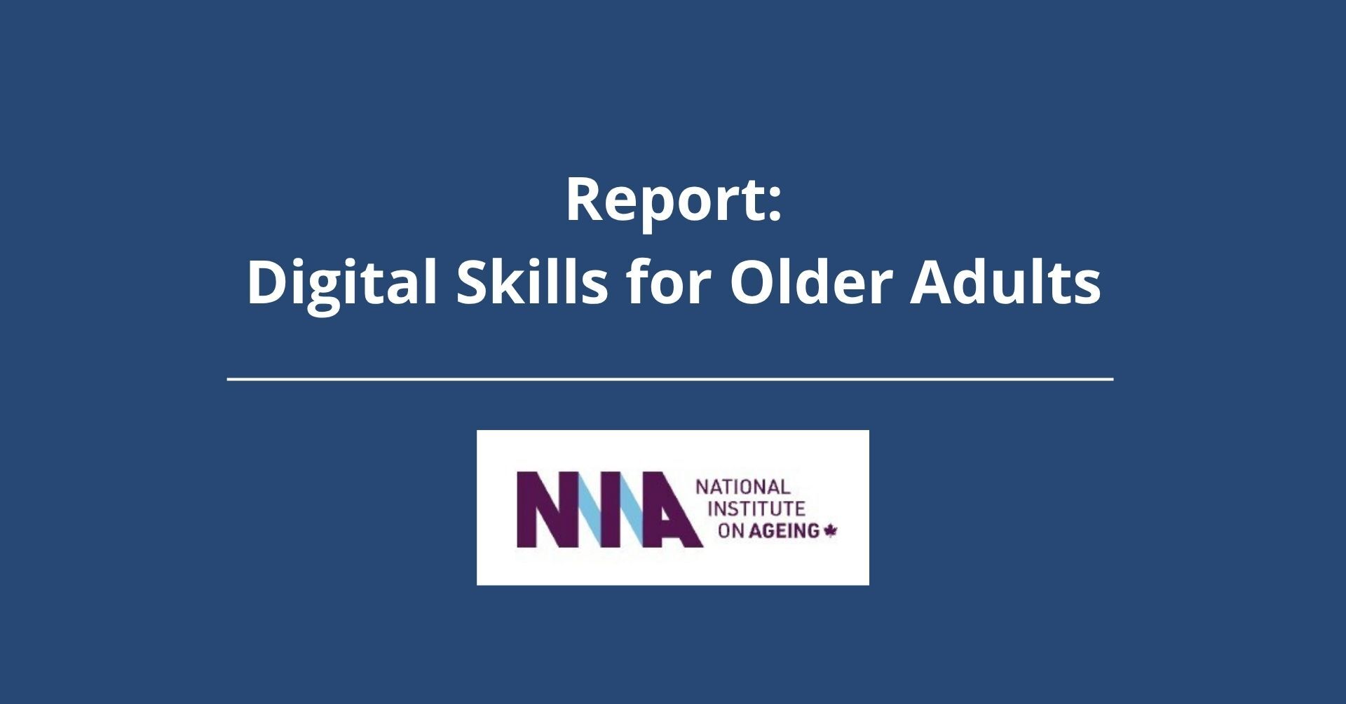 Digital Skills for Older Adults